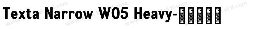 Texta Narrow W05 Heavy字体转换